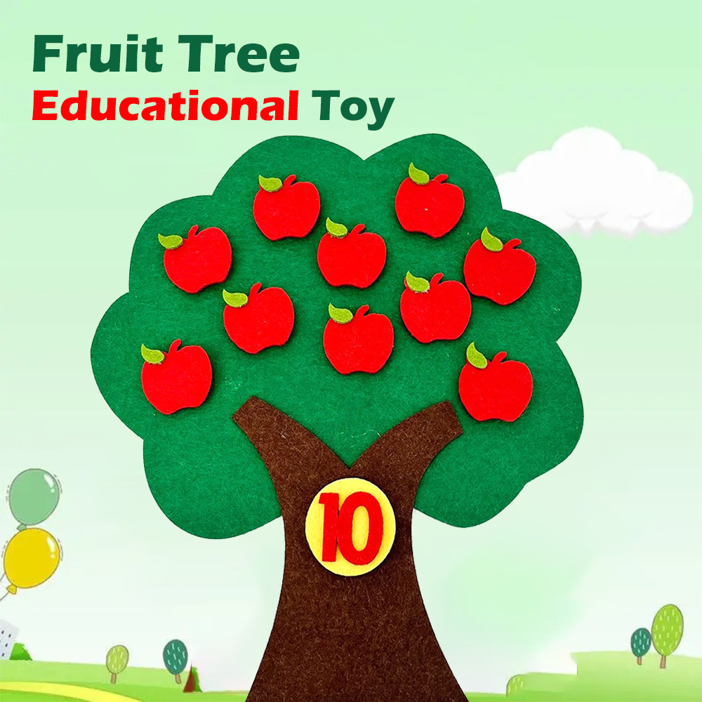 Kids Education Number - Montessori Meyve Ağacı Sayma Oyuncağı, Sayı