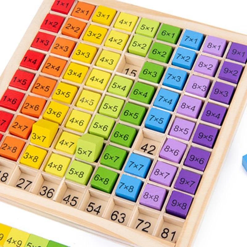 Kids Education Table - Montessori Eğitici Ahşap Matematik Oyuncaklar Çocuklar