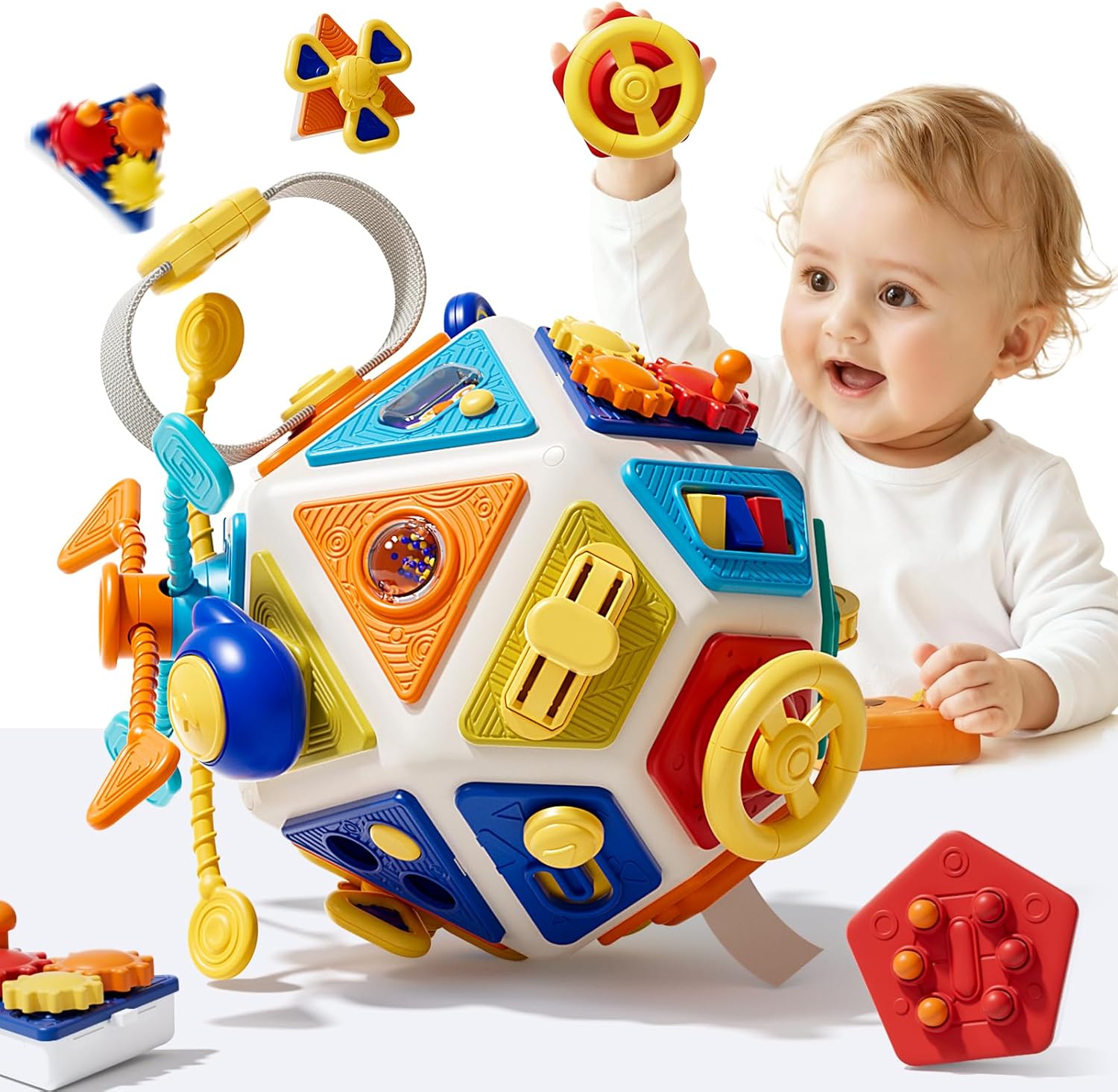 Kids Education Board - Bebek Aktivite Küpü Oyuncakları Montessori Duyusal
