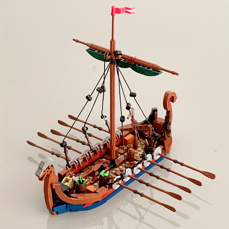 Kids Education Allowance - MOC ortaçağ Vikingli gemi 463 adet