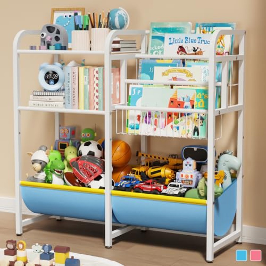 Montessori Shelf Toy - 3'ü 1 Arada Kitaplık ve Oyuncak