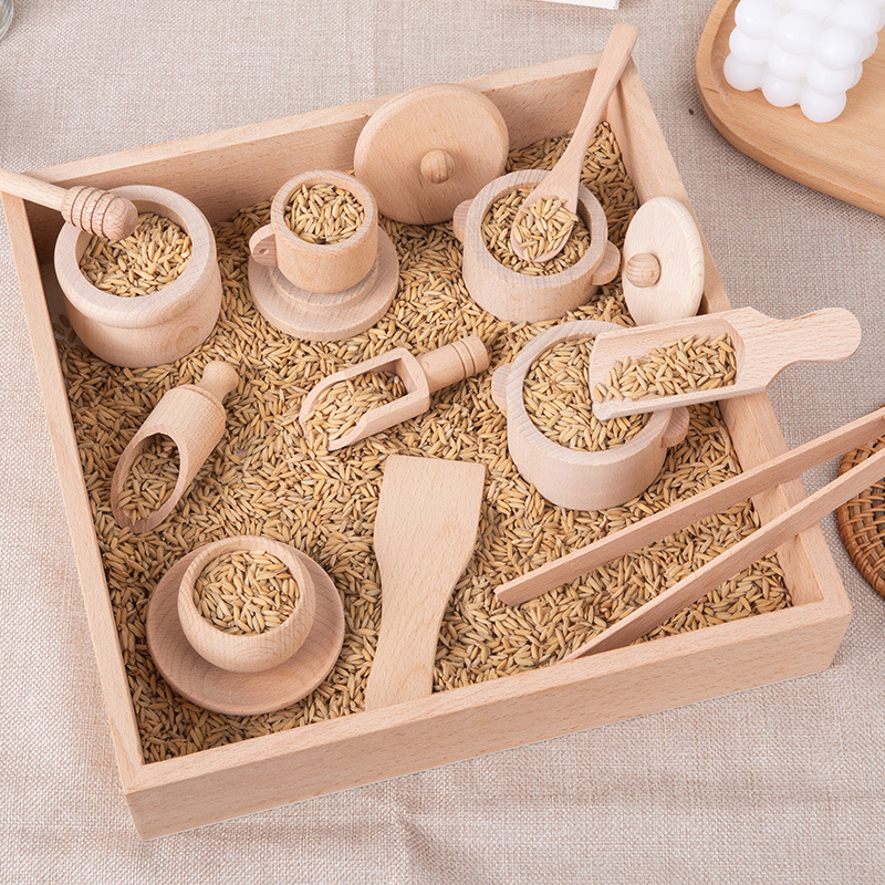 Montessori Shelf Toy - Montessori Duyusal Enlighten Bulmaca oyuncak seti