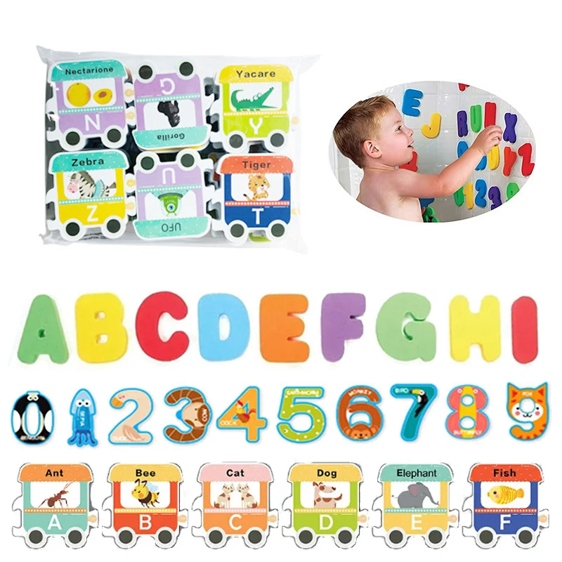 Kids Education Number - Çocuklar Bebek Banyo Oyuncakları Eğlenceli Köpük