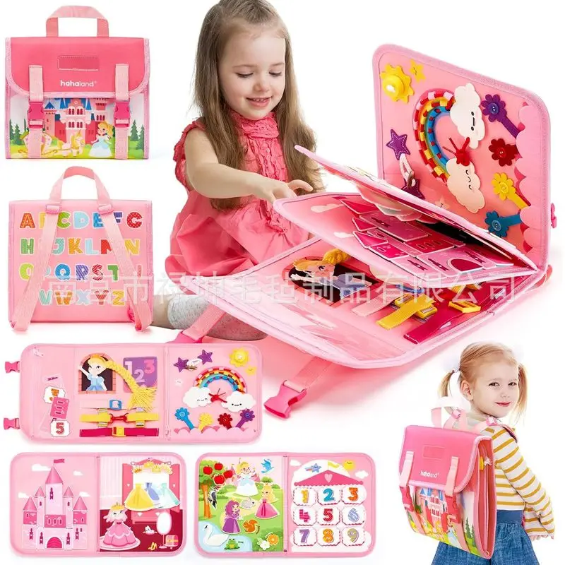 Kids Education Board - Prenses Montessori Keçe Aktivite Panosu Bebek