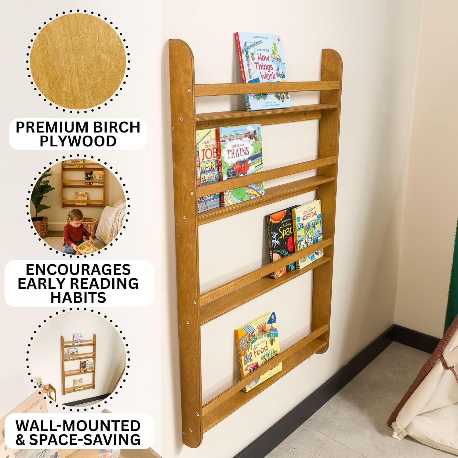 Montessori Duvar Kitaplığı Çoc - Montessori Shelf Toy incelemesi ve fiyatı