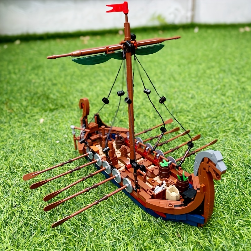 MOC ortaçağ Vikingli gemi 463  - Kids Education Allowance incelemesi ve fiyatı