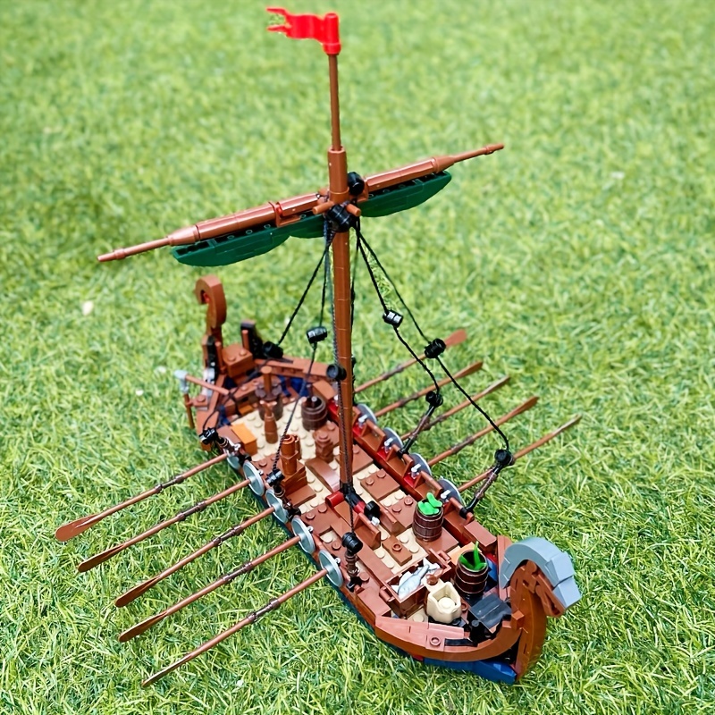 MOC ortaçağ Vikingli gemi 463  - Kids Education Allowance incelemesi ve fiyatı