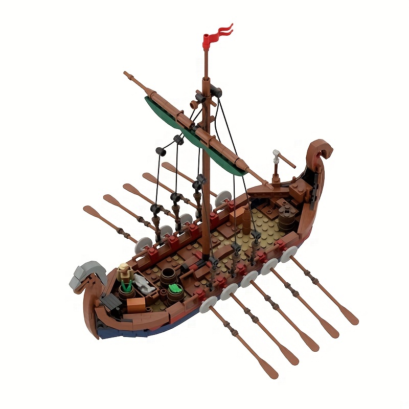 MOC ortaçağ Vikingli gemi 463  - Kids Education Allowance incelemesi ve fiyatı