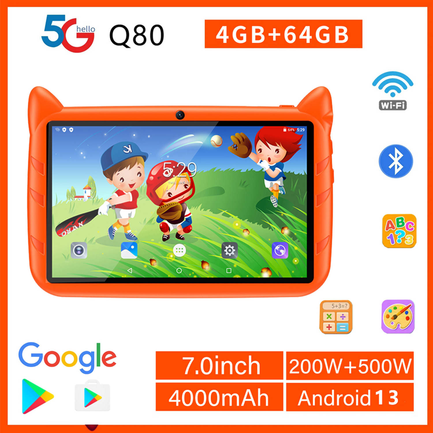 Yeni 5G WiFi Çocuk Tableti 7 I - Kids Educational Games Learn English incelemesi ve fiyatı