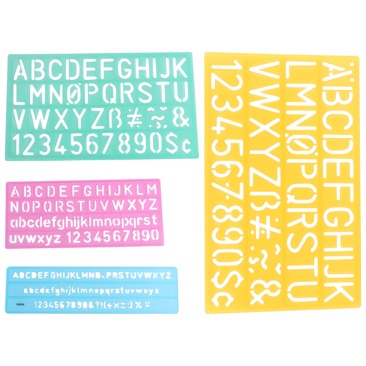 4 adet plastik Graffiti cetvel - Kids Educational - Alphabet Numbers & More incelemesi ve fiyatı