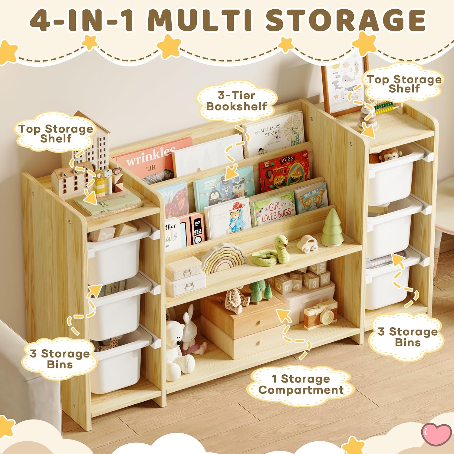 Çocuk Oyuncak Saklama Düzenley - Montessori Shelf Toy incelemesi ve fiyatı