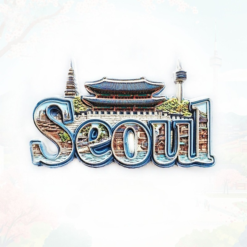 Seul Gyeongbokgung & Namsan Ku - Magnetic Letter Board incelemesi ve fiyatı