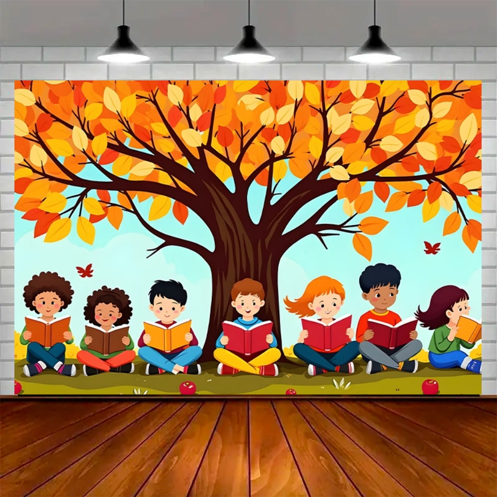 Dünya Sonbahar Okuma Günü Part - Kids Education Background incelemesi ve fiyatı