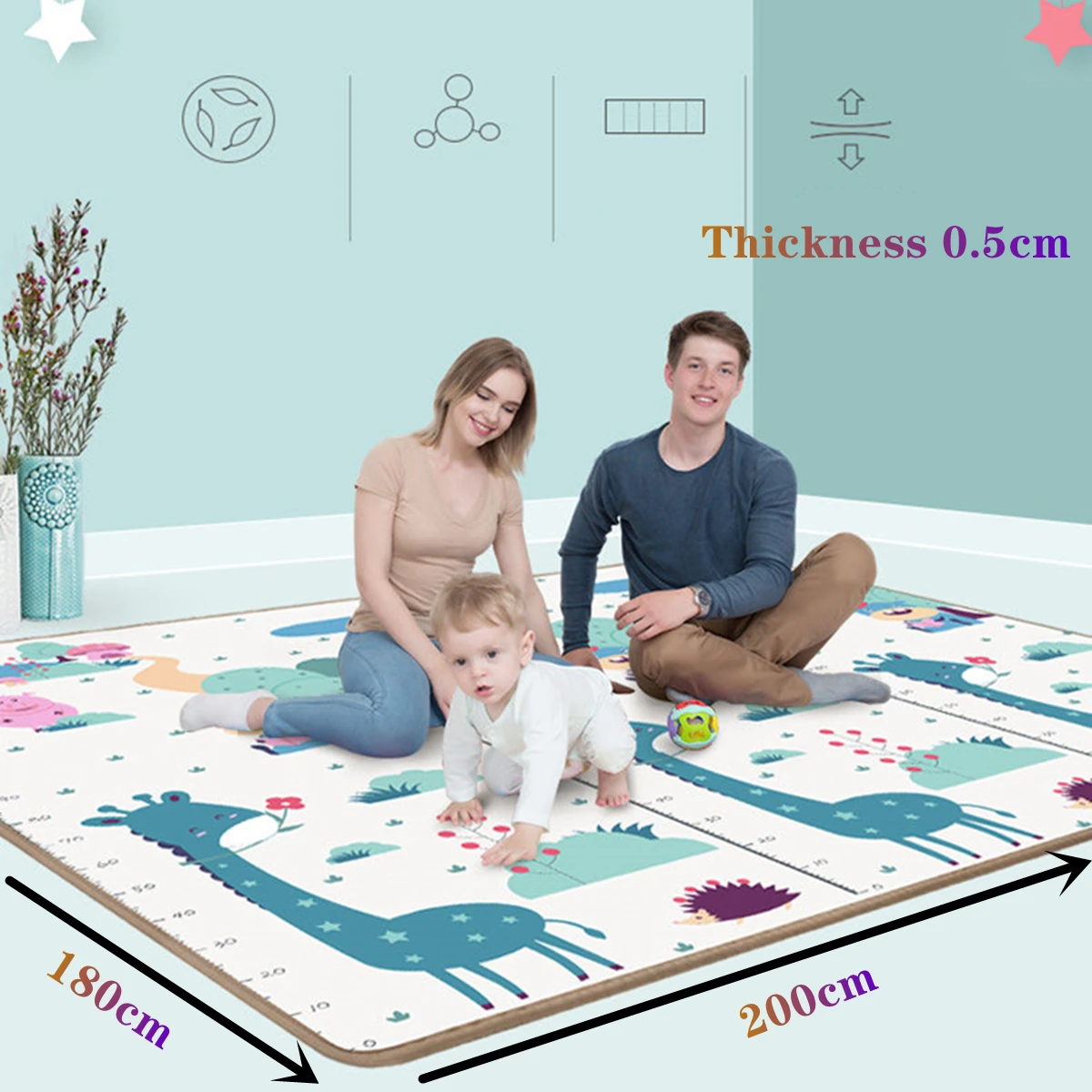 200x180cm Kalınlık 0.5cm Bebek - Kids Education Allowance incelemesi ve fiyatı