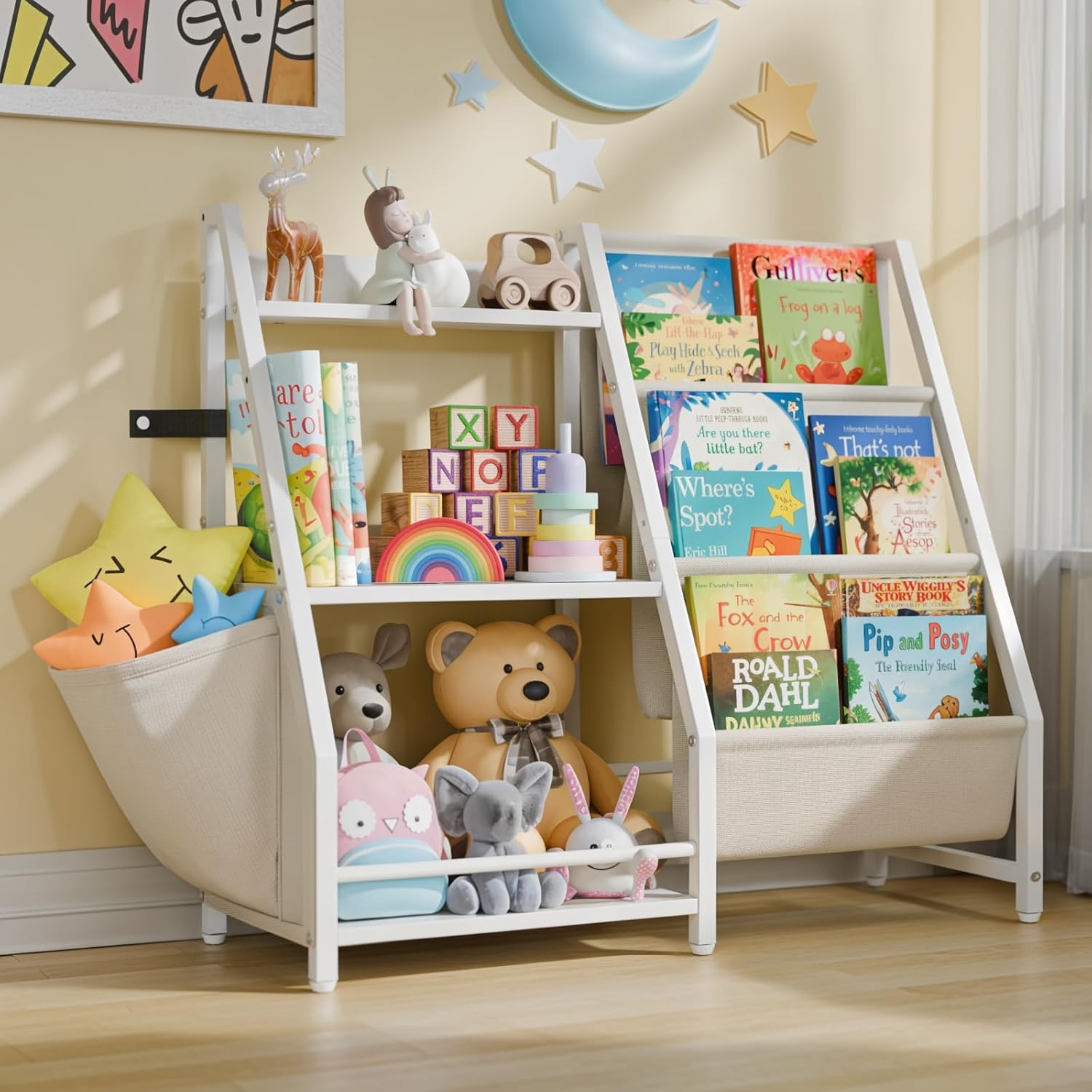 3 Katlı Çocuk Kitaplığı ve Oyu - Montessori Shelf Toy incelemesi ve fiyatı